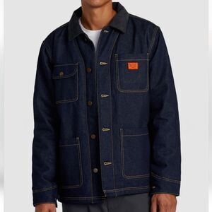 RVCA Blue Lightweight Shirt Jacket Classic Design